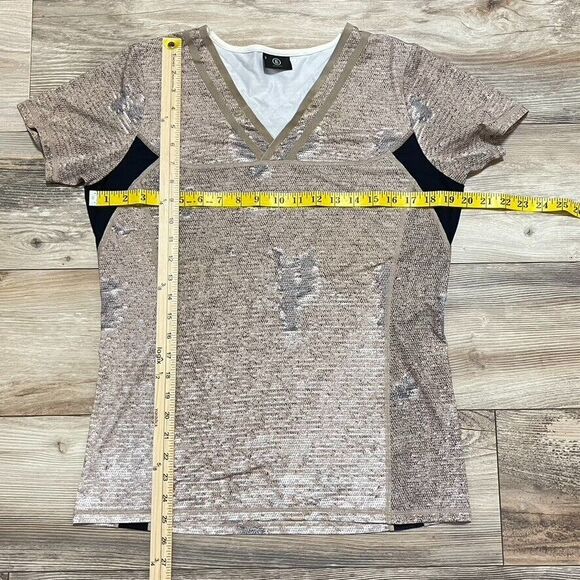 Bogner Sports Top Faux Sequence Print Size Large - Picture 11 of 13